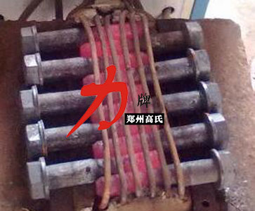 高频焊接设备加热道钉端头